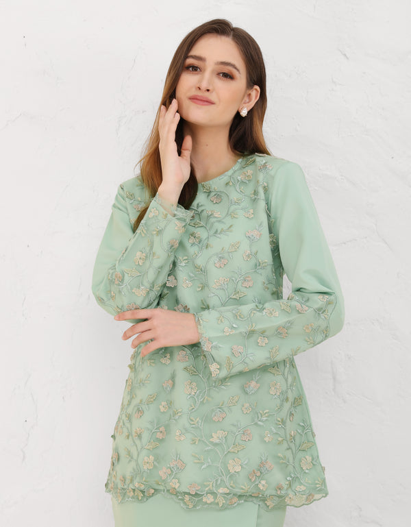 BAJU KURUNG KEDAH ZESTIA (MINT)